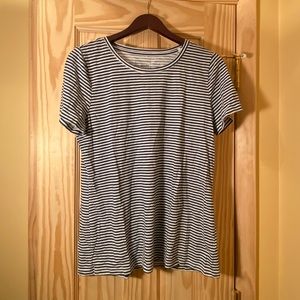 Blue and white stripped t shirt